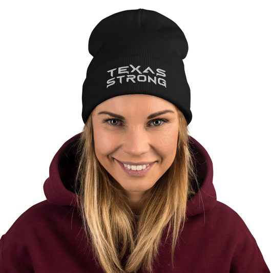 TEXAS STRONG Embroidered Beanie